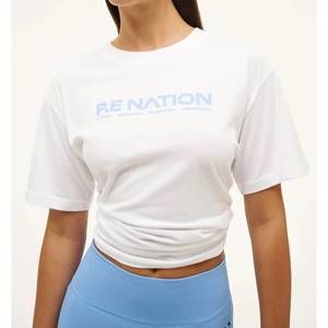 NEW P.E. NATION aero short sleeve tee in white/blue